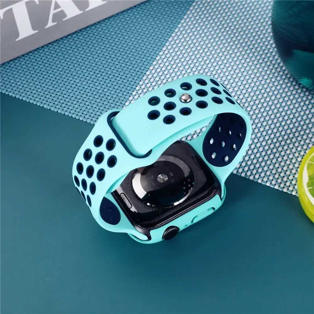 Sport straps for apple watch Series 10 42mm 46mm band ultra 2 49mm 40mm44mm 45mm 41mm silicone band iwatch 10 9 8 7 6 SE 5 4 3 W250928