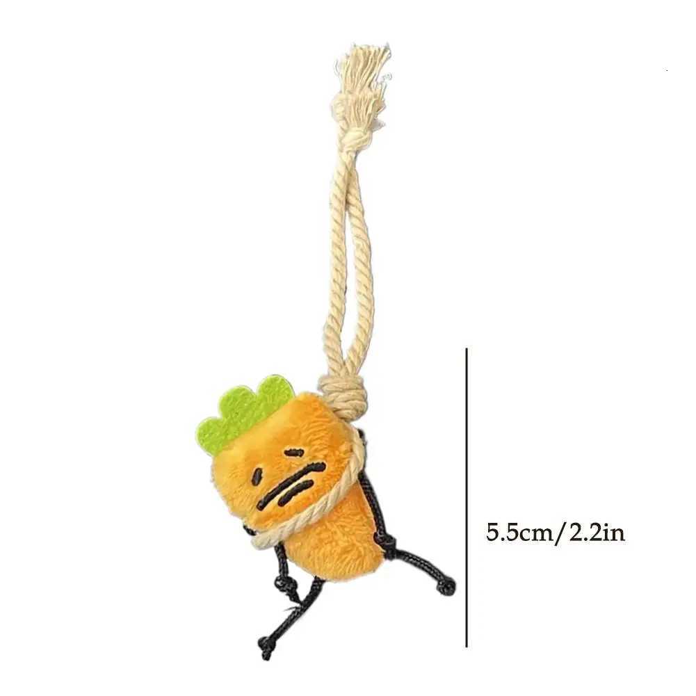 Cute Carrot Plush Doll Keychain Creative Backpack Charm Pendant For Girls Women Decorative Gift Soft Stuffed Animal Toy 55cmXJ250928