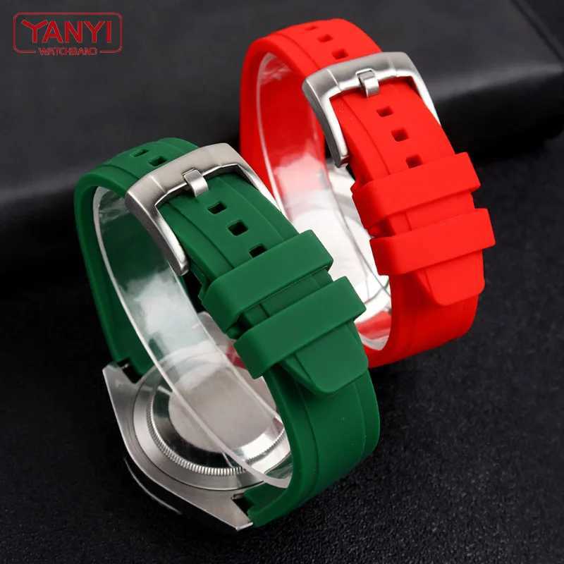 Highquality Rubber WATCHband 18mm 20mm 22mm Bracelet for Seiko omega moon band curved end WATCH strAP W250928