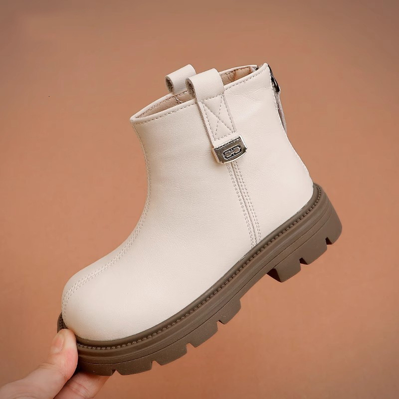 New autumn and winter fashion Martin boots for girls, soft and low cut Korean zipper trend, high luxury cigarette boots, designer shoes