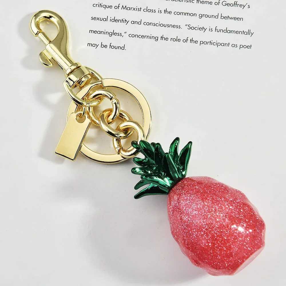 Luxury Cherry key chain handbag pendant 2025 bestselling multicolor pineapple fruit bag pendant Y250929as