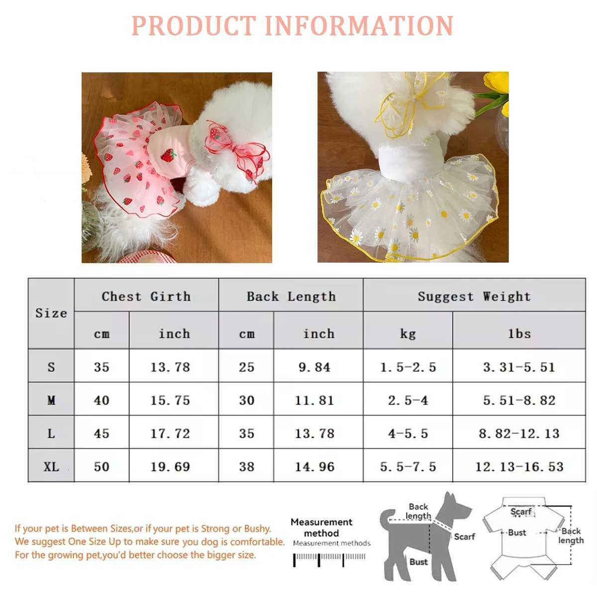 Summer Thin Puppy Princess Skirt Dog Clothes Cute Pet Dog Dress for Small Dogs Chihuahua York Clothing Pet Supplies X250928