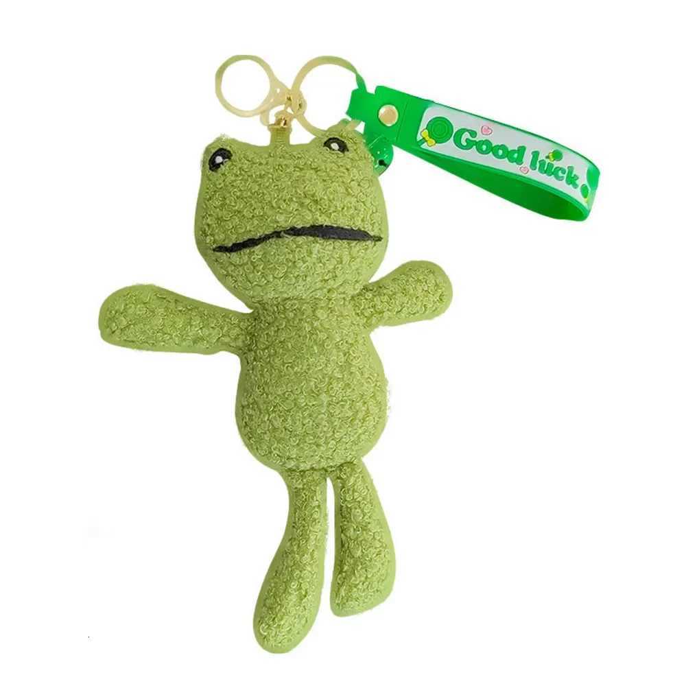 Cute Cartoon Frog Plush Doll Keychain Creative Personality Doll Backpack Car Pendant GiftXJ250928