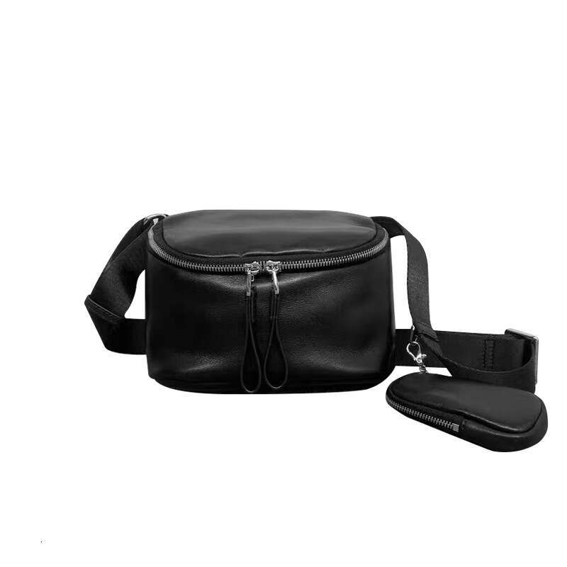 designer bag Luxury bag Women's New High-end Genuine Leather Chest Fashion Simple Top Layer Cowhide Saddle Street Trend Crossbody Bag