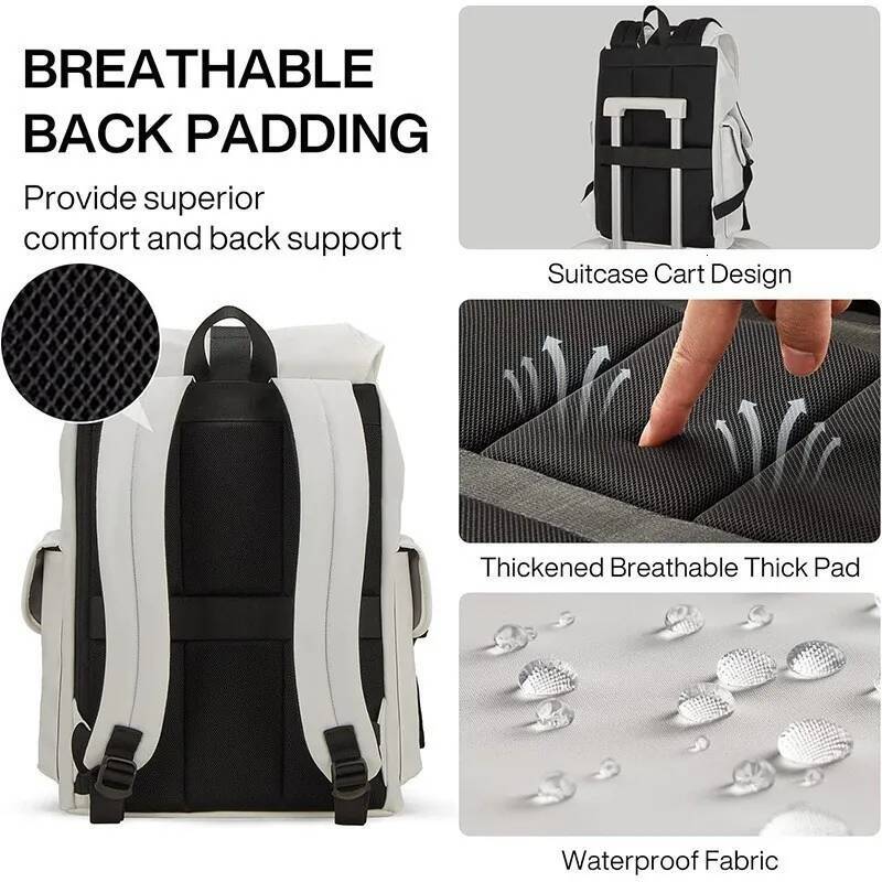 Large Capacity Short Trip Backpack Women's Commuter New Style Double Shoulder Men's Lage Bag for College And High School high-quality