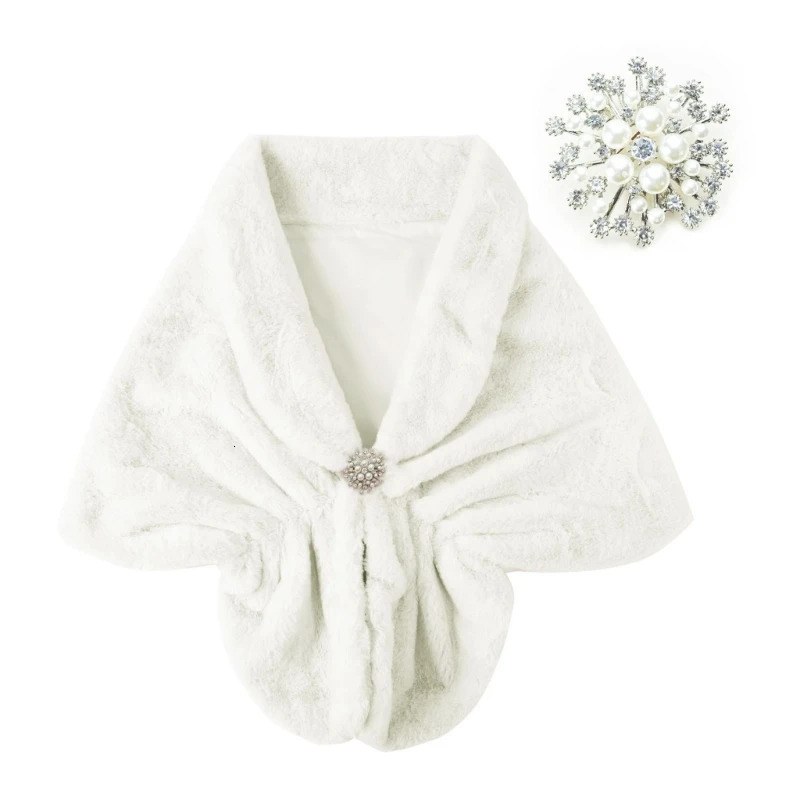 Stage Performances Shawls Suit Plush Widened Thick Furs Female Shawl for Evening Parties 250928