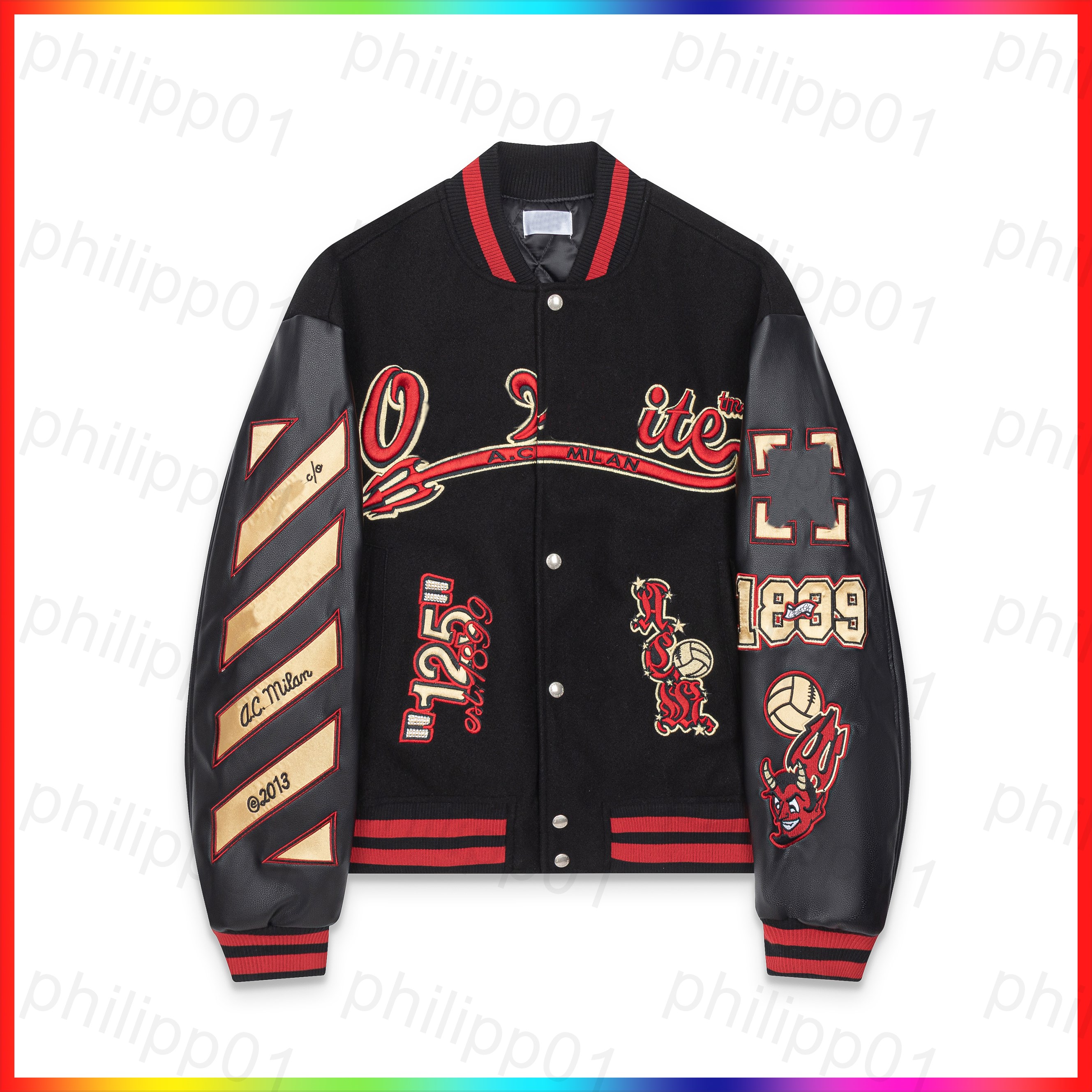 5A New Designer Off White jacket Luxury Men's Designer Crew Neck jacket oft Knitted Cotton Blend Pure Cotton jacket essential Casual Women Loose jacket