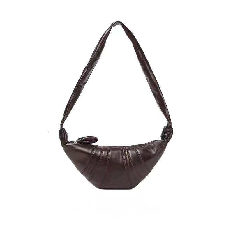 designer bag Luxury bag Genuine Leather Dumpling Niche High-end Crossbody Chest Waist Underarm Song Cow Horn Bag