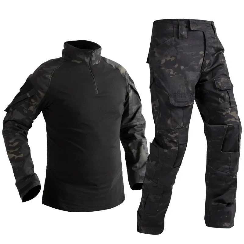 Tactical Uniform Suits Milit Outdoor Camouflage Suit Hunting Shirts Safari Pants Fish Trainning Airsoft Paintball Clothes Sets W250928
