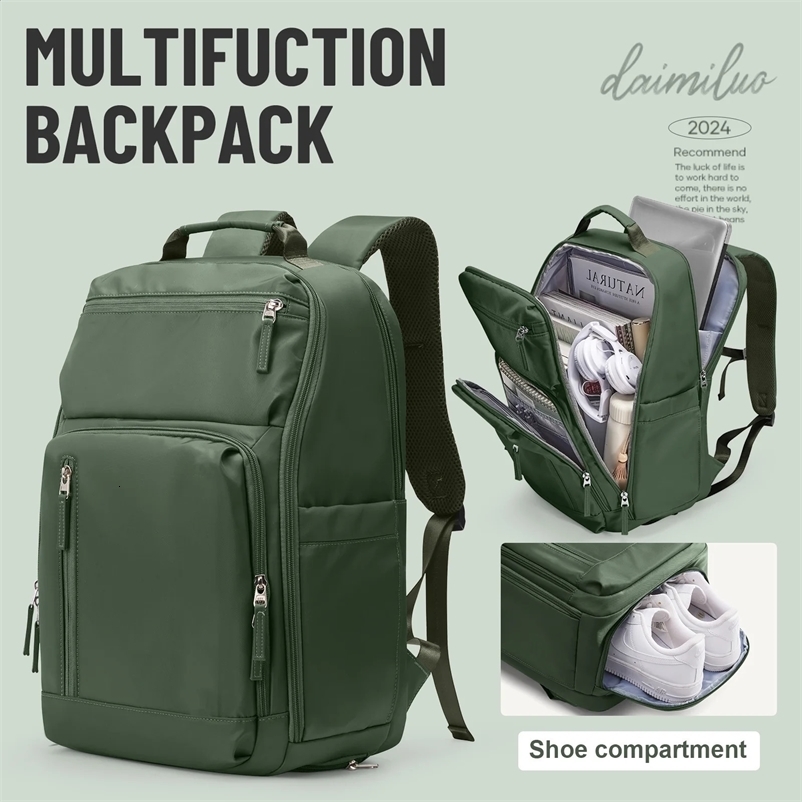 Large capacity travel business backpack and laptop suitable for 156inch school bag 240730Zl