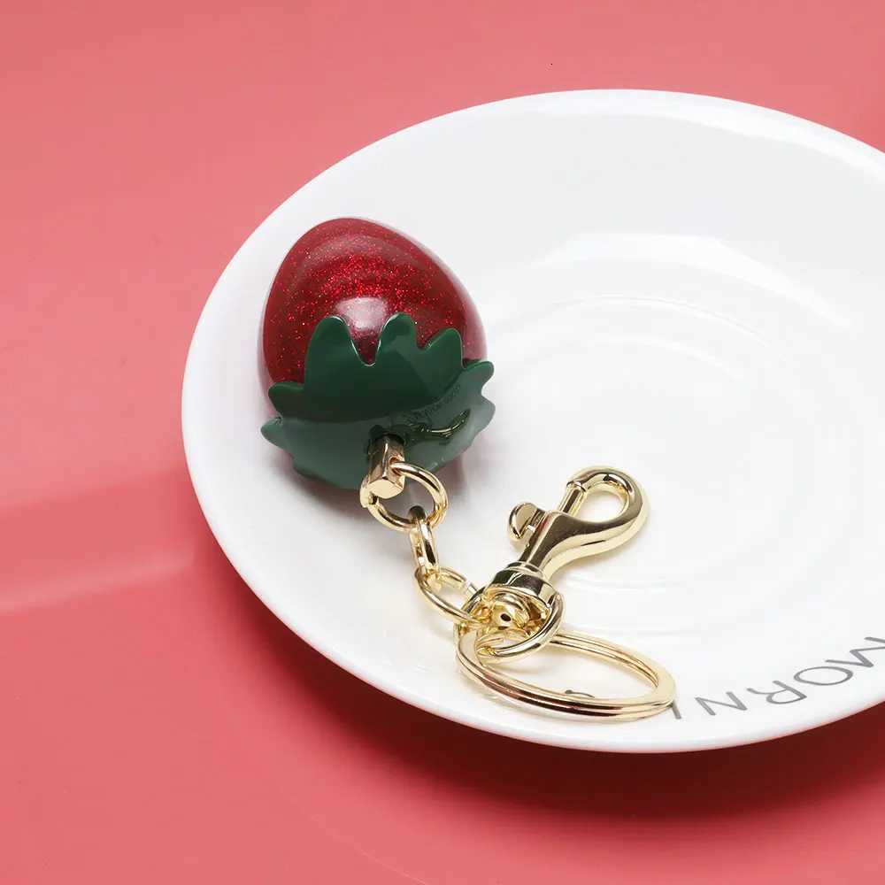 Bag Charms Keychain Red Cherry and Strawberry Fruit Pendant for Womens Purse Accessories Suitable for daily casual wear Practical and cute featuring v