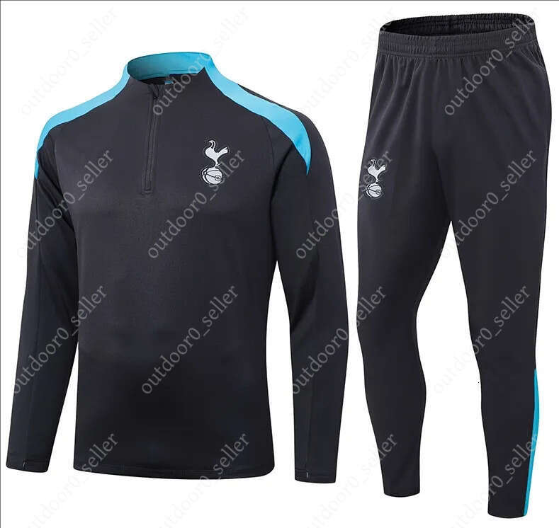 2025 2026 Tracksuits Football Training Suit 25 26 Spures Tracksuit Tottenham Soccer Jogging Kit Chandal Futbol Survetement Foot Sets Men Kids 5F0