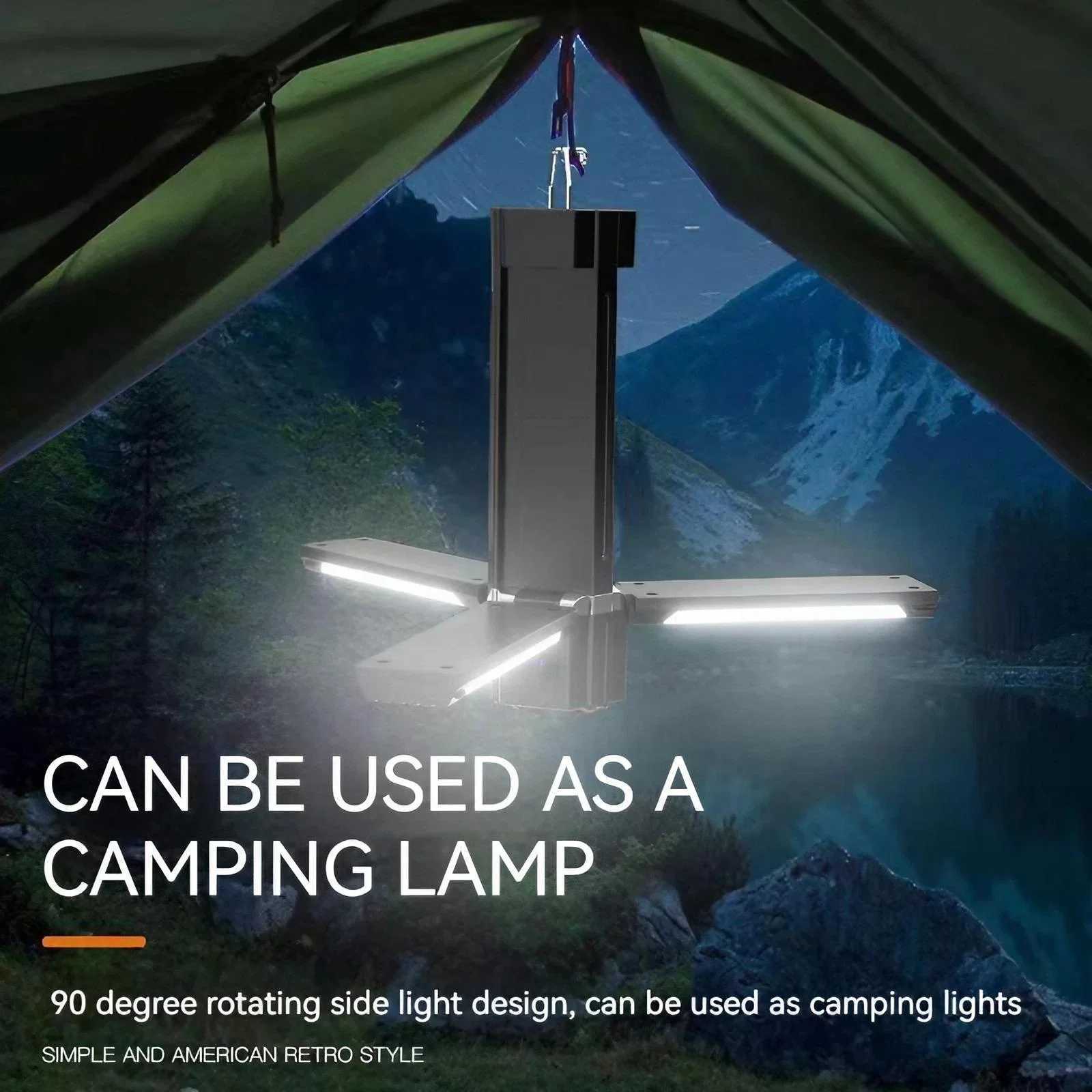 Ultralong Battery Life Multifunctional Outdoor Camping Lamp Tent Light with Illumination Charging SOS and More C250928