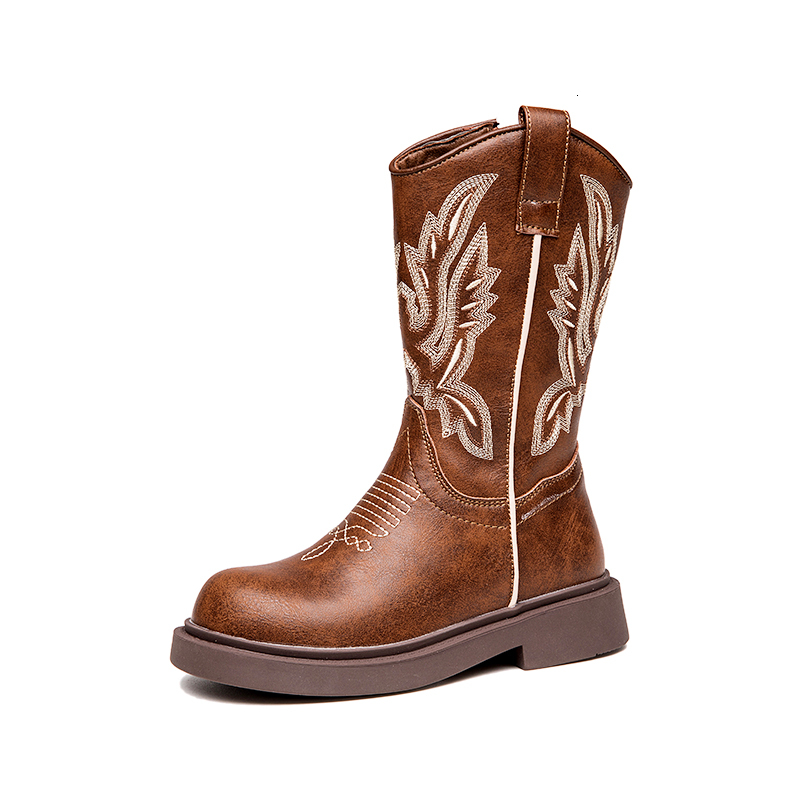 Autumn and Winter New Women's Western Cowboy Boots Multi functional Retro Children's Martin Boots Northwest Wind Grassland Boots Fashion Des