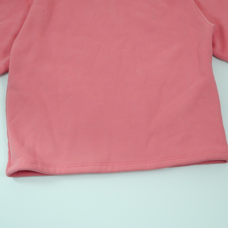 Solid Color Fleece Hoodie with Zip Collar - American Retro Casual Top, Unisex, Customizable Pattern-04007