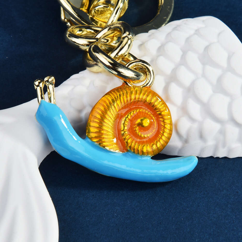 Snail Pendant Keychain Conch Shell Women's Accessory Fashionable Red Exquisite Bag