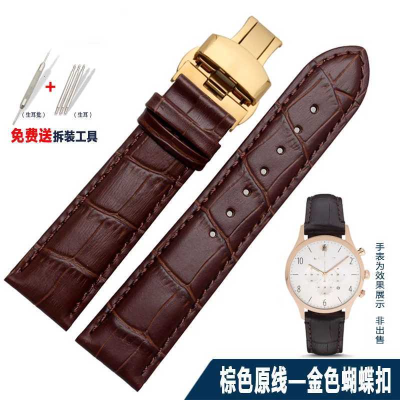 Genuine Leather WATCH StrAP for Men and Women For AR1945 1946 AR2500 2502 1981 Cowhide WATCH Band 14 18 20 22mm Bracelet W250928