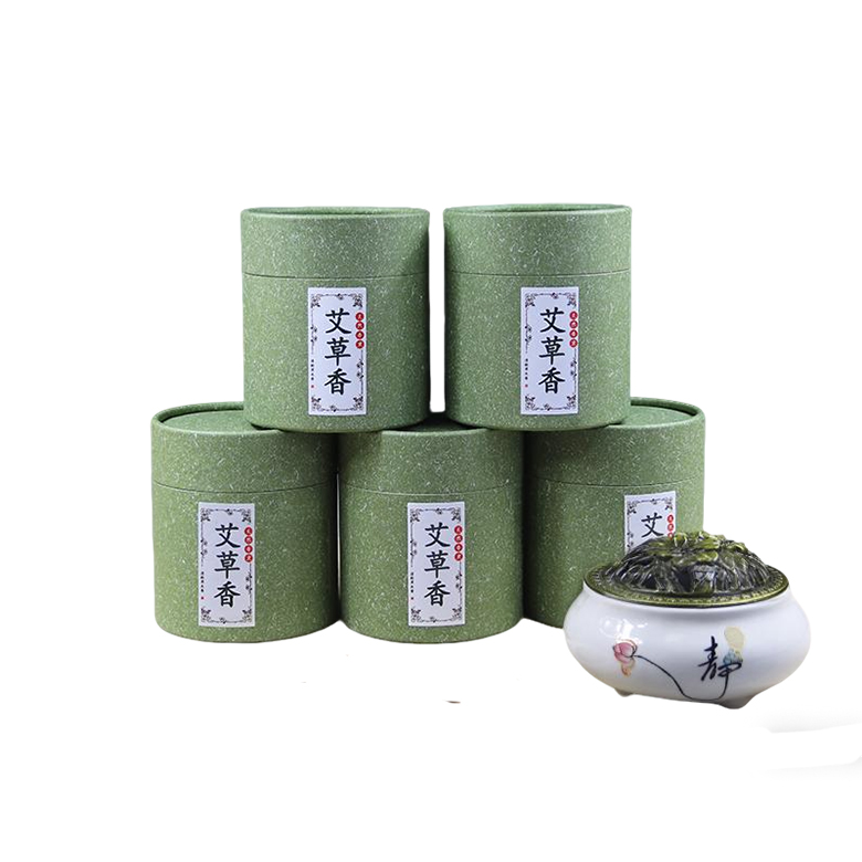 Moxa Incense Coils Set - 4-8hr Burning Time, 30 Coils with Large Censer for Aromatherapy & Relaxation