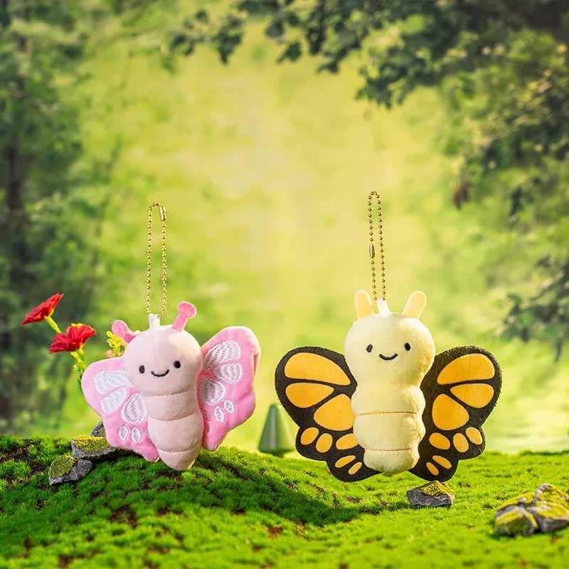 Creative Plush Animal Insect Pendant Cartoon Fresh Keychain Key Pendant Toy INS Style Bagpack Decor Car Pendant Kid GiftXJ250928