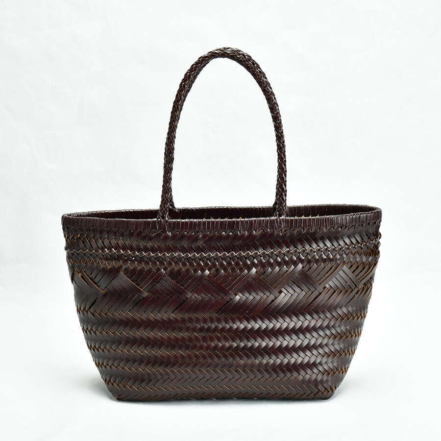 designer bag Luxury bag Dragon Diffusion French Woven Basket Bag Genuine Leather Handmade Women's Handbag Internet Celebrity Hot Sale