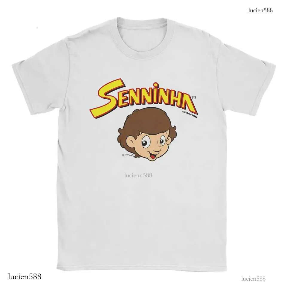 Senninha 1997 Ayrton Senna Mens T Shirt Leisure T Shirt Short Sleeve Round Neck T-Shirt Pure Cotton Party Tops X250607