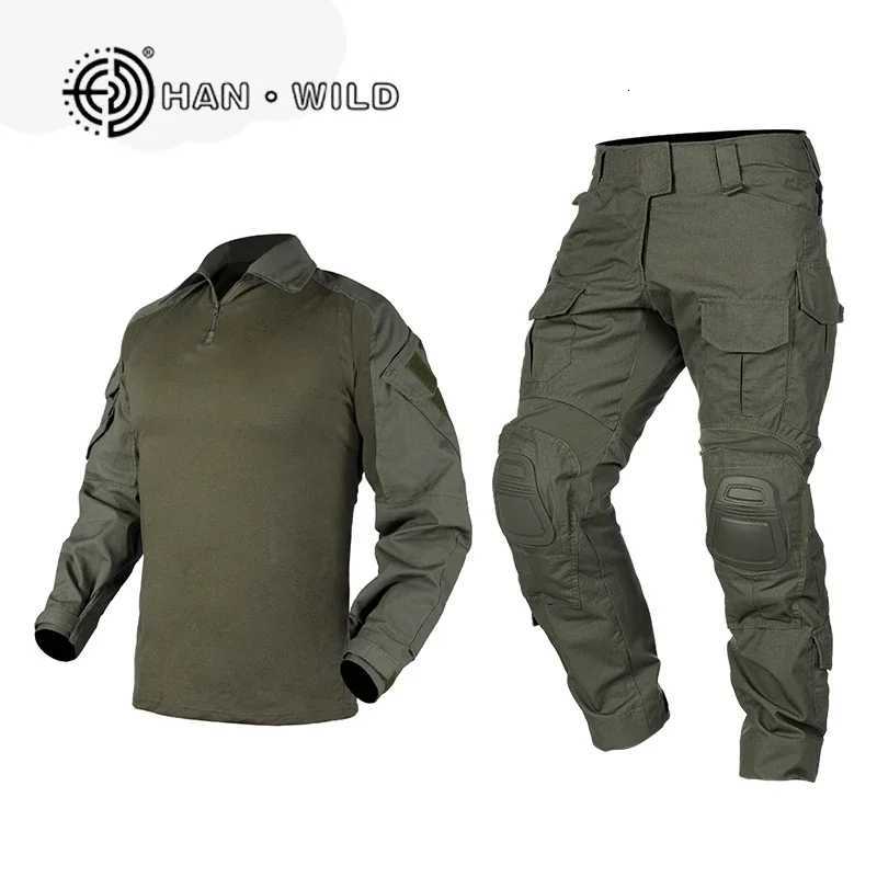 Mens Combat Suit G3 Suit Forces Suit Combat Shirt Pants Tactics Airsoft with Pads 2024 Tactical Uniform W250928