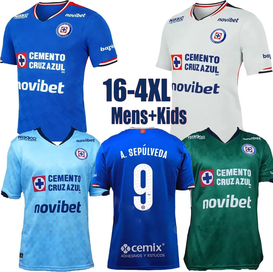 25 26 cruz azul soccer jerseys shirts SEPULVEDA ROTONDI ROMERO G.FERNANDEZ RODRIGUEZ RIVERO M.BOGUSZ GUDINO 2025 2026 football Home Away Player Mens Kit uniform