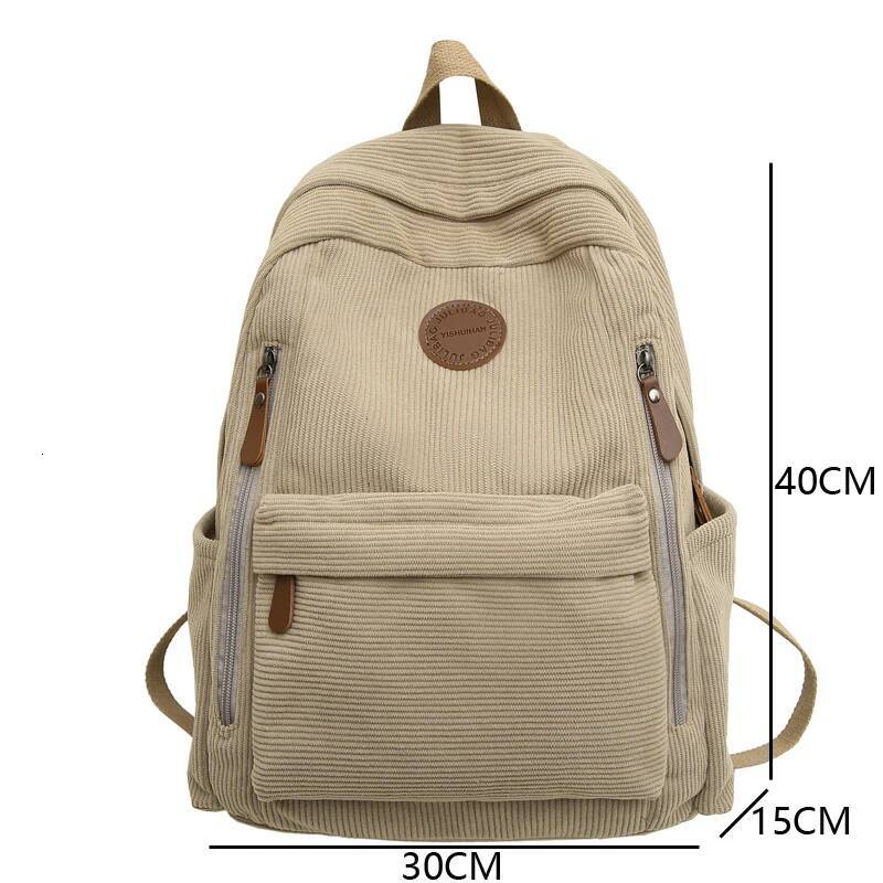 Woman Backpack Corduroy School Book Bags for Teenage Girls Boys New Female College Bag Student Lady Leisure BagPack high-quality