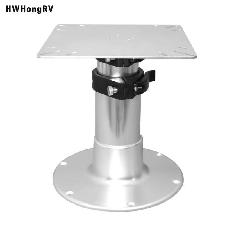 HWHongRV Pneumatic Adjustable Table Seat Bracket, Suitable for RV Caravan Yacht Family 3-Level Height Adjustment