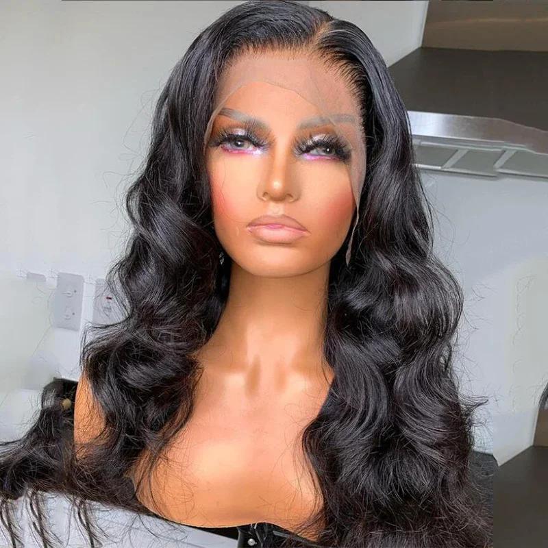 360 Full Lace Frontal Wig Human Hair Brazilian Pre Plucked Hair Wigs For Women 13x4 Hd Body Wave 360 Lace Front Wig