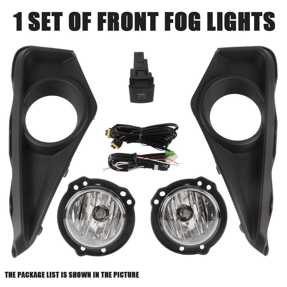 Front Bumper Fog Lamp Upgrade Kit FOR Toyota Avanza Veloz 2022 2023 2024 Version Additional Foglight Set Switch + Wiring