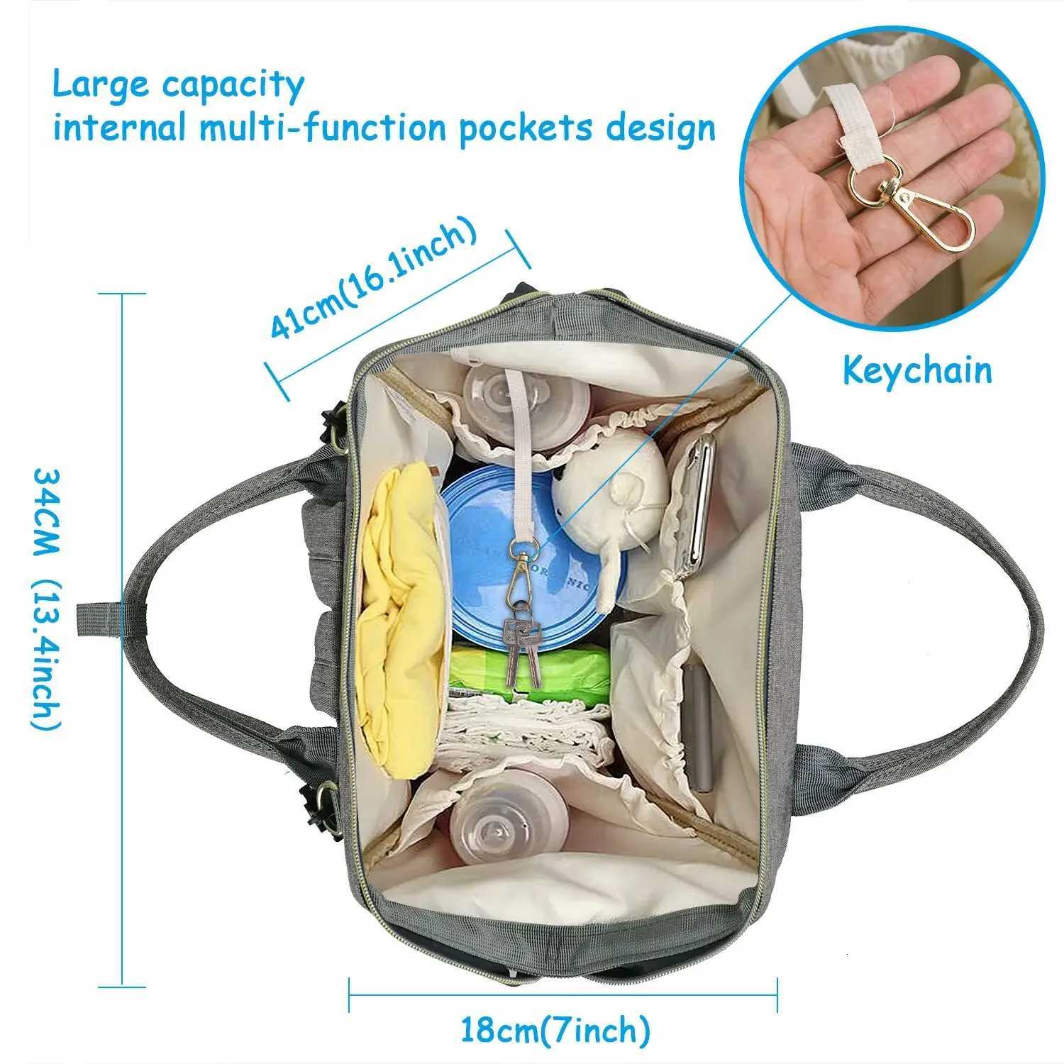 Large Capaci Diaper Bag Backpack Waterproof Materni Bag Baby Diaper Bags With USB Interface Mummy Travel Bag For StrollerXJ250928