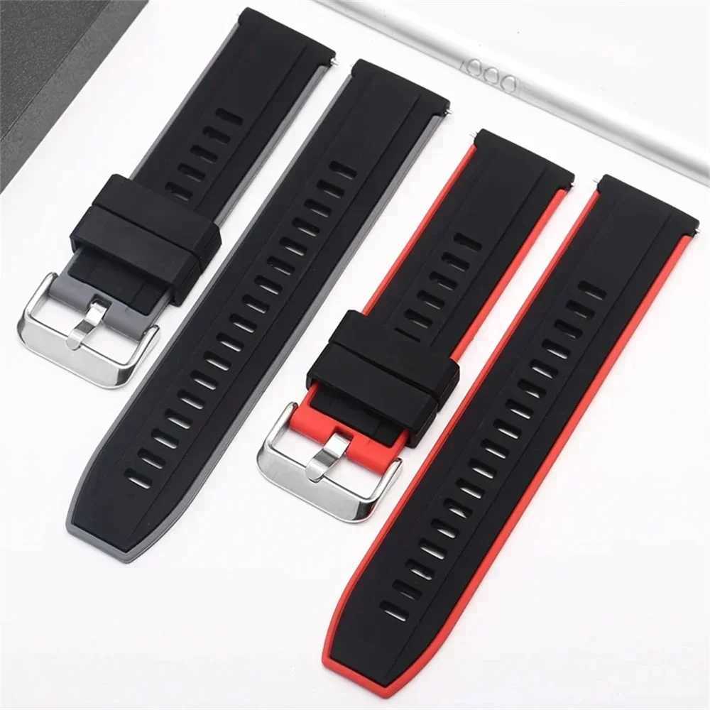 Silicone 22 20mm Watch Strap for HUAWEI WATCH GT 4 Pro 46mm Band GT 3 SE 2 42mm HONOR Magic Watch4 GS 3 Pro Replacement Bracelet W250928