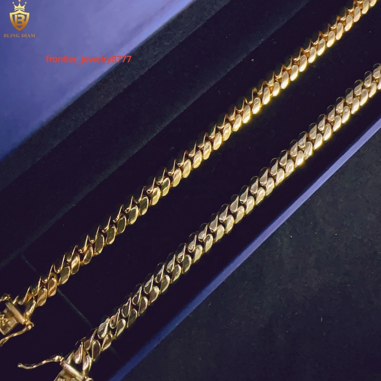 Hip Hop Fashion Jewelry 8mm 925 Sterling Silver Iced Out VVS Moissanite Clasp Jewelry Plain Cuban Bracelet