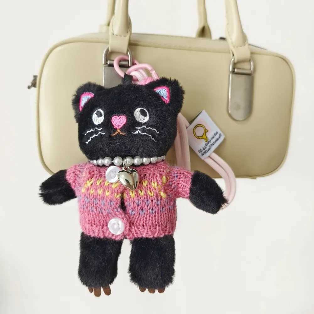 15cm Kawaii Cat Plush Keychain Cute Backpack Plush Pendant Animals Keyring Car Key Accessories Girl women Bag Decorations DollsXJ250928