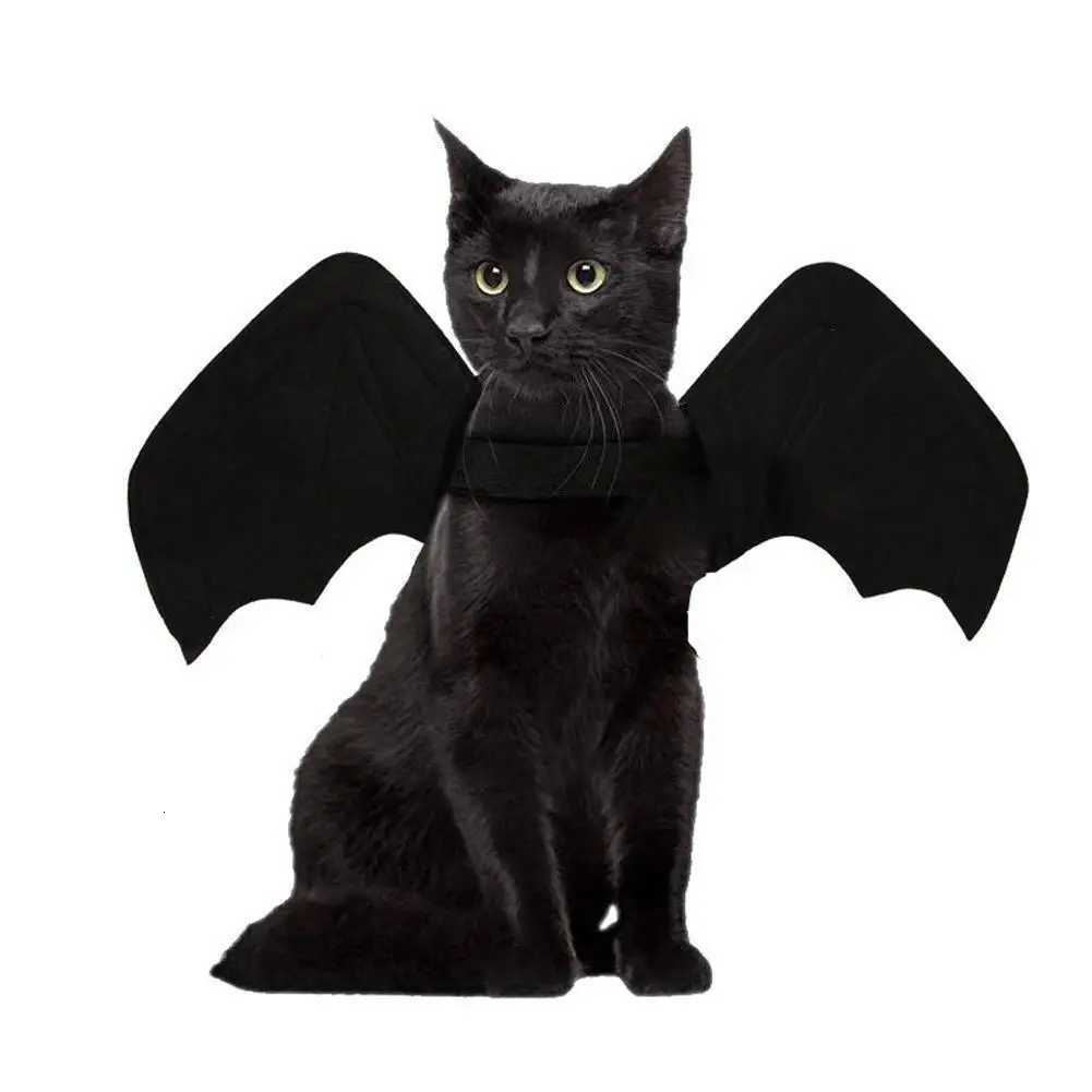 1Pcs Halloween Cute Pet Clothes Black Bat Wings Harness Costume Cosplay Cat Dog Halloween Party for Pet Supplies X250928