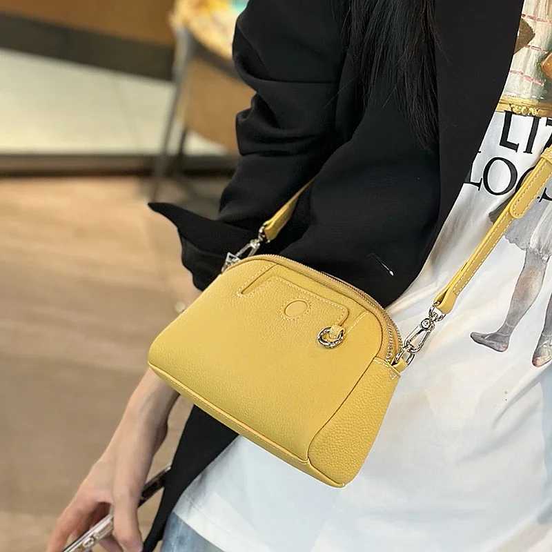 Ladies Commute Soft Retro Cowhide Handbags Womens Natural Cow Leather Shoulder Bag Female Fashion Luxury Design Crossbody Bags Z250928