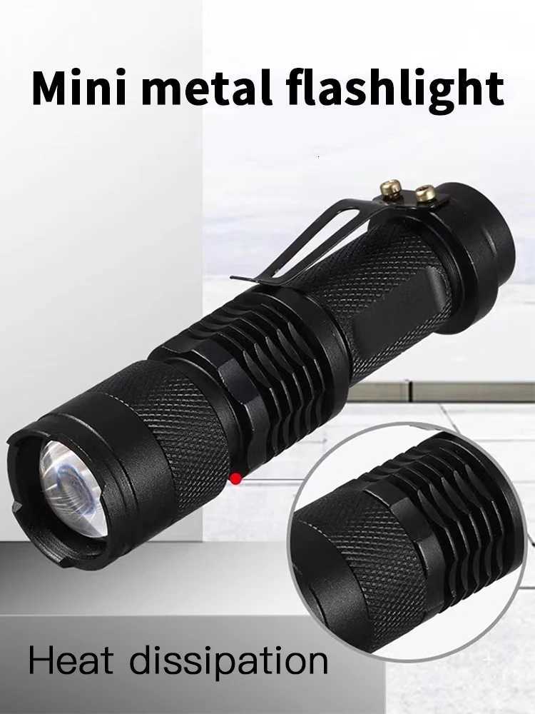 Mini Flashlight LED Flashlight 3 Modes Adjustable Handheld Tactical Flashlight for Camping Hiking Outdoor Work D250928