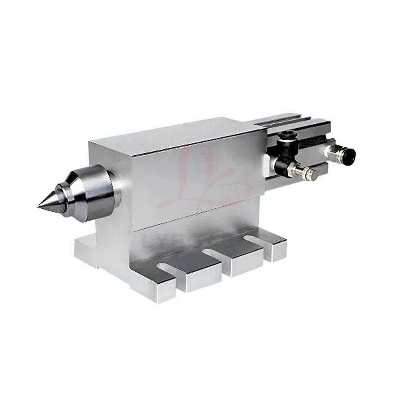 CNC Centre de bas de la poutre-poule hauteur 65 mm étanche pour axe rotatif 4th Axe Wood Router Maching Machine pointé avec une tête convexe