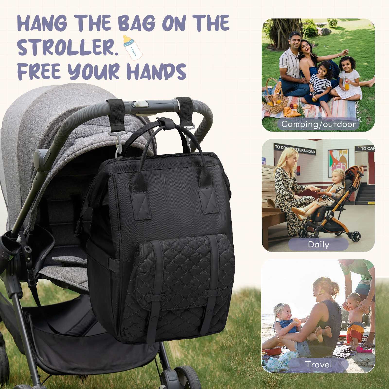 Baby Diaper Bag for Boys GirlsNappy Backpack Diaper Bags Large Capaci Newborn Multifunction Essentials Travel Bag for Mom DadXJ250928