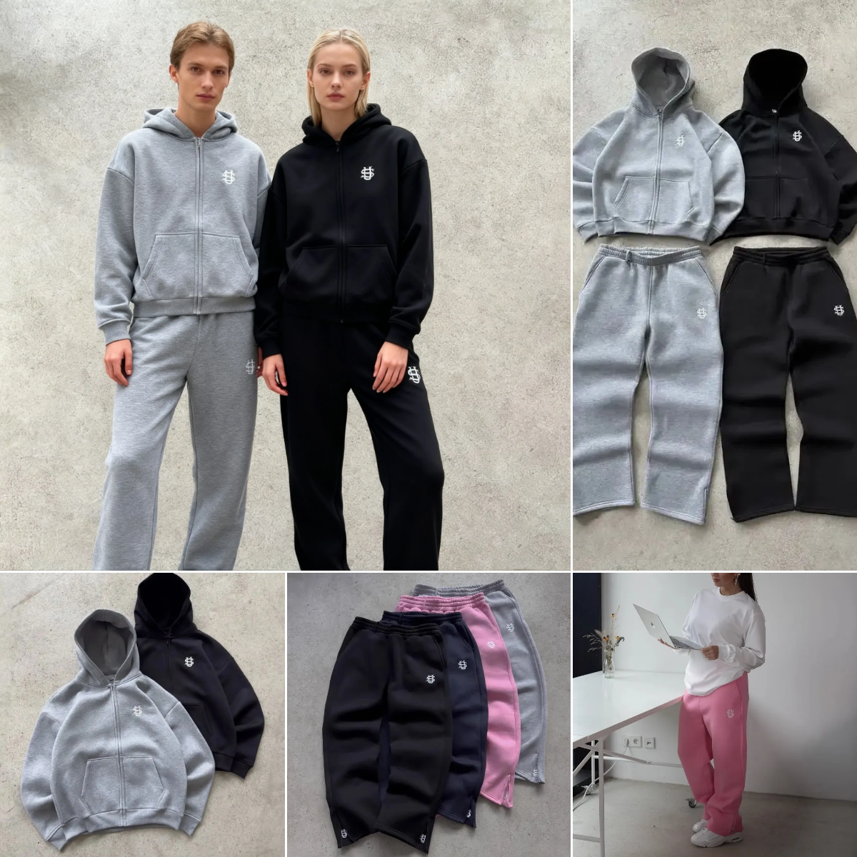 Designer Men's Tracksuits Men Sweatpants Y2k Vintage Loose Straight Pant Leg Zipper Embroidery Hip Hop Harajuku Casual Street Dance Trouser