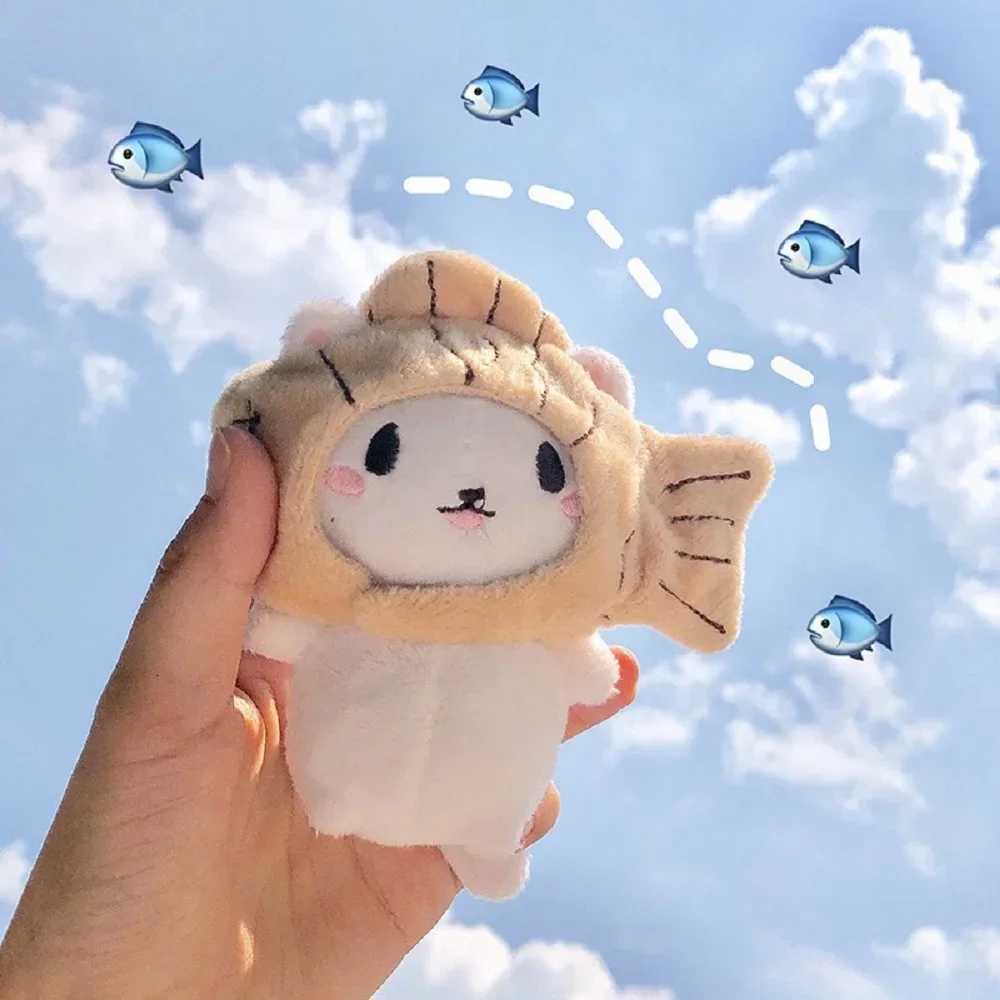 Korean Snapper Head Set Keychain Cute Cat Plush Action Figure Key Chain Doll Pendant Bag Accessories Baby KeyringXJ250928