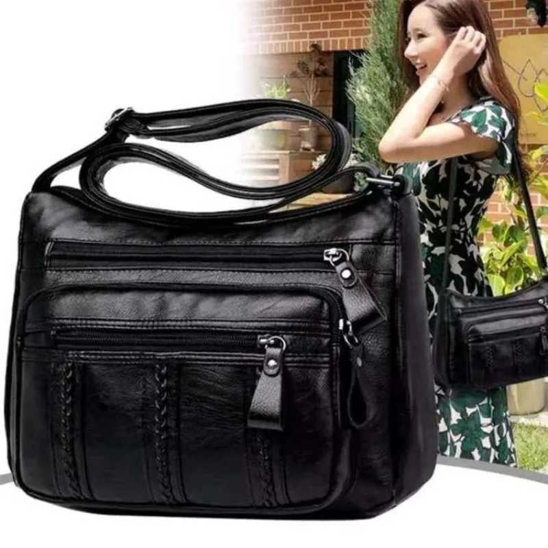 2024 New middleaged womens bag lightweight multilayered largecapacity mothers bag crossbody bag elderly bag shoulder Z250928