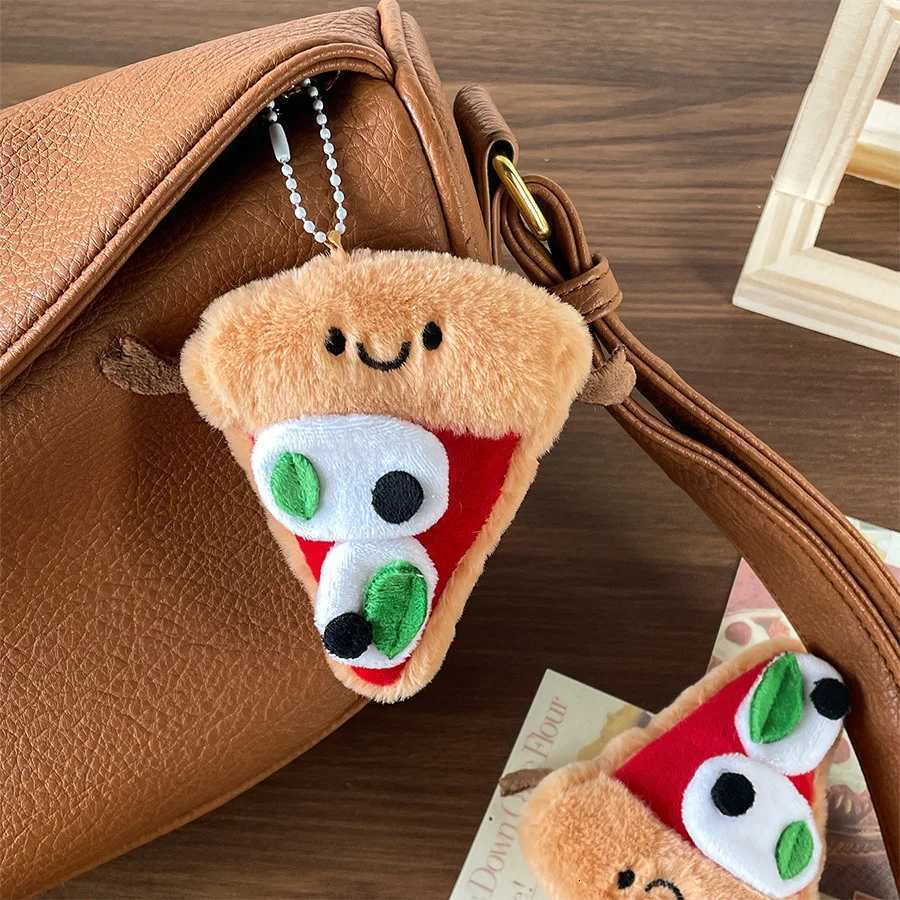 Kawaii Simulated pizza Plush Cat Doll Pendant Girl Backpack Doll Pendant Couple Bag Keychain Decorative Creative Cute Gift ToysXJ250928