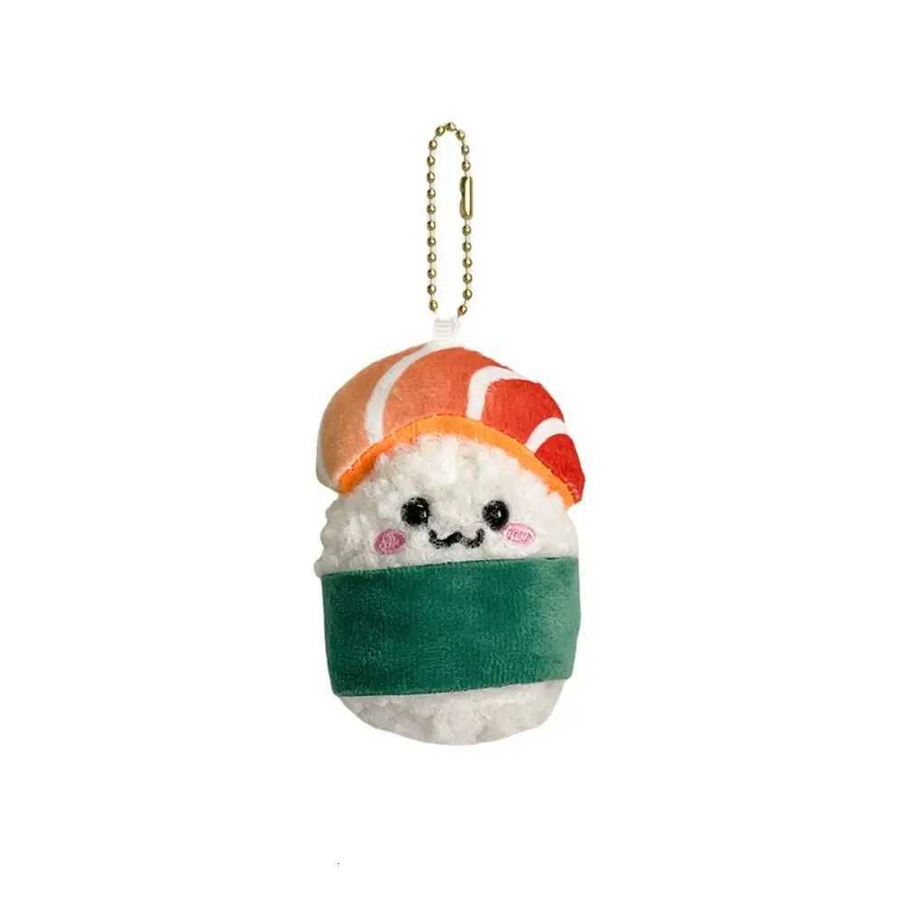 Fashion Kawaii Salmon Keychain Cartoon Japanese Style Sushi Bag Pendant Soft Plush Stuffed Rice Plush Keyring Hanging AccessoryXJ250928