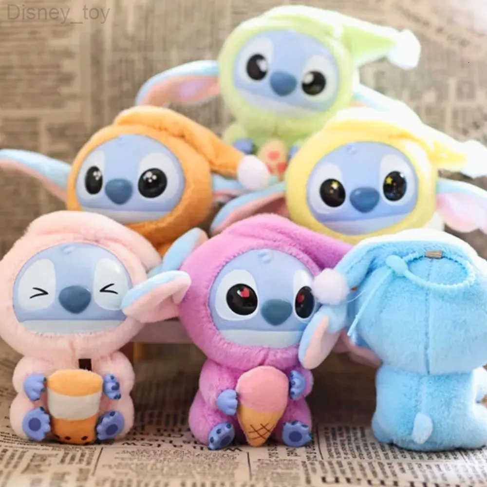 Disney kawaii Nwe Stitch Blind Box Bag Eat Some ThingBefore Sleep Series Vinyl Pendant Cute DollMystery Box Fluffy Doll Surprise Gift H250928