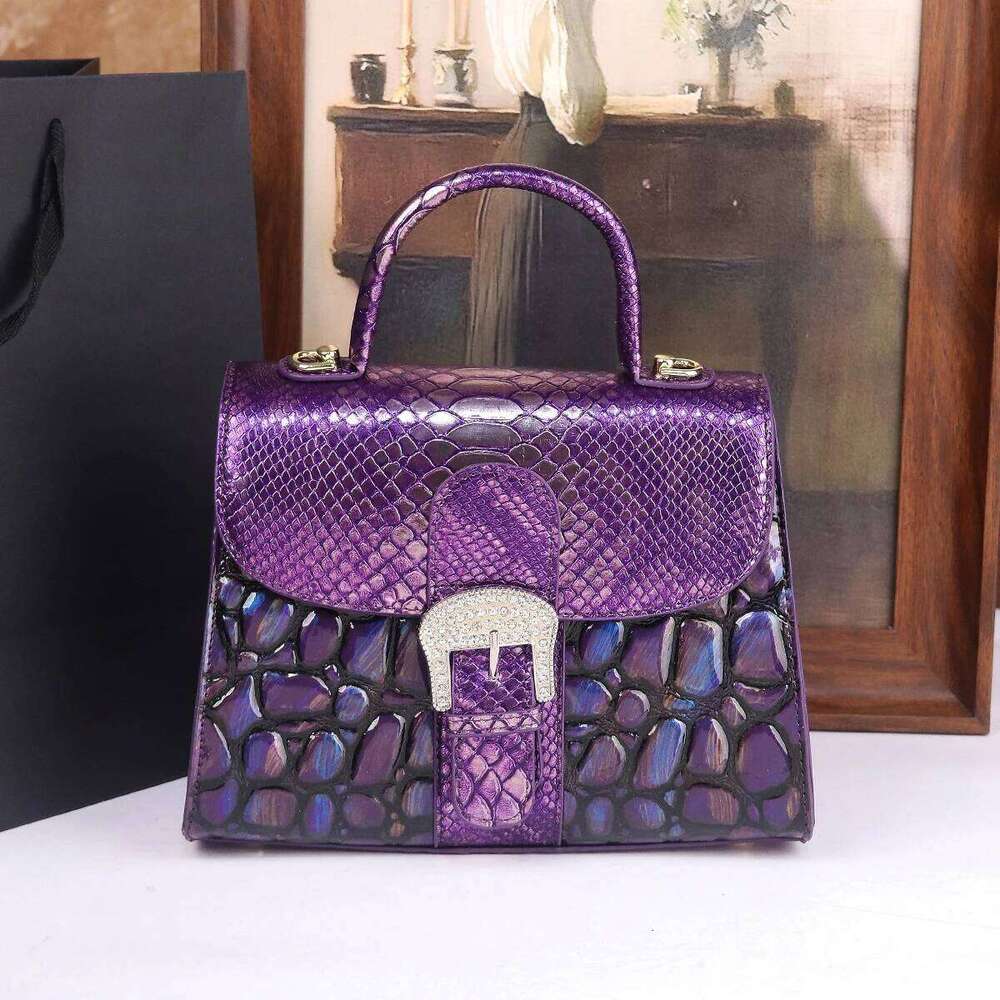 Stone-patterned handbag 2025 new style fashionable and elegant single-shoulder crossbody bag