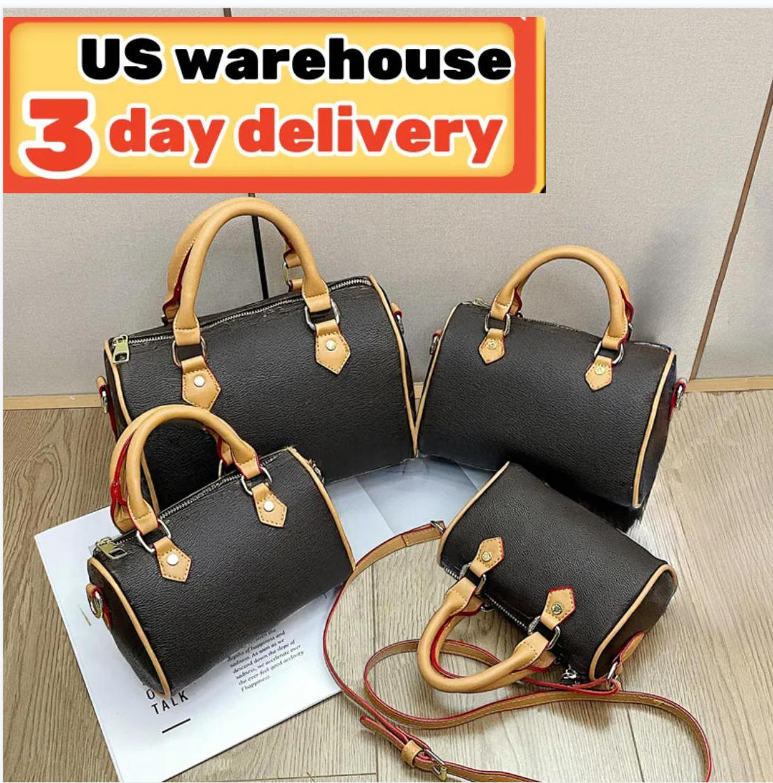 Fashion Women PU Pettura Perche Passaggio Sacche Crove Bassaggio Sulla Sura Pun…