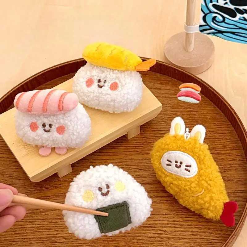 Creative Plush Delicious Food Keychain Sushi Hanging Ornaments Backpack Pendant Decoration Accessories Doll Keyring GiftXJ250928