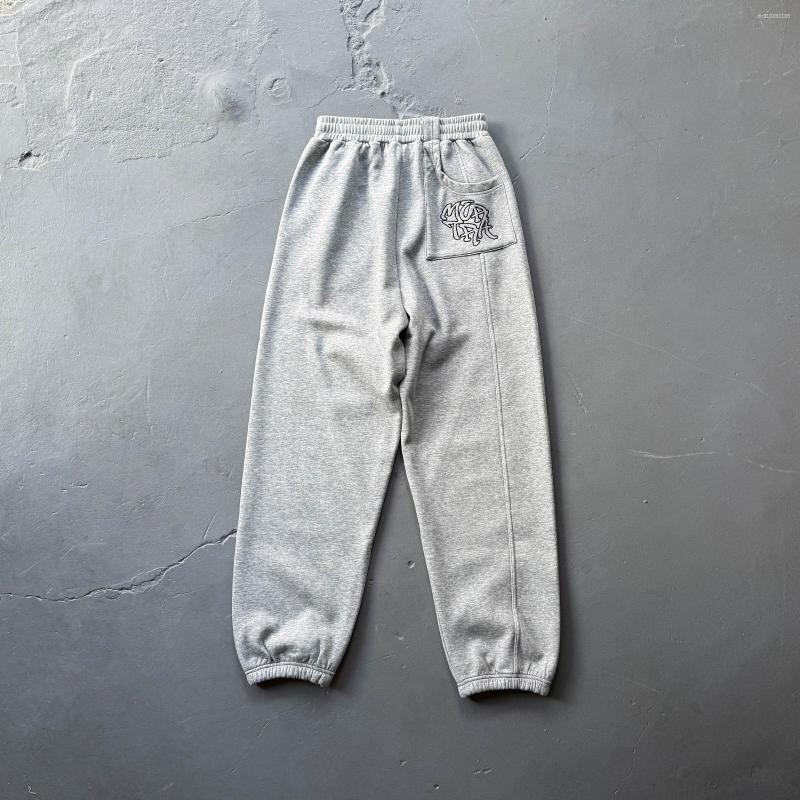 Men's Pants European And American Cross-border Trendy Brand MERTRA Embroidered Sweatpants Retro Street Hip Hop Casual Loose